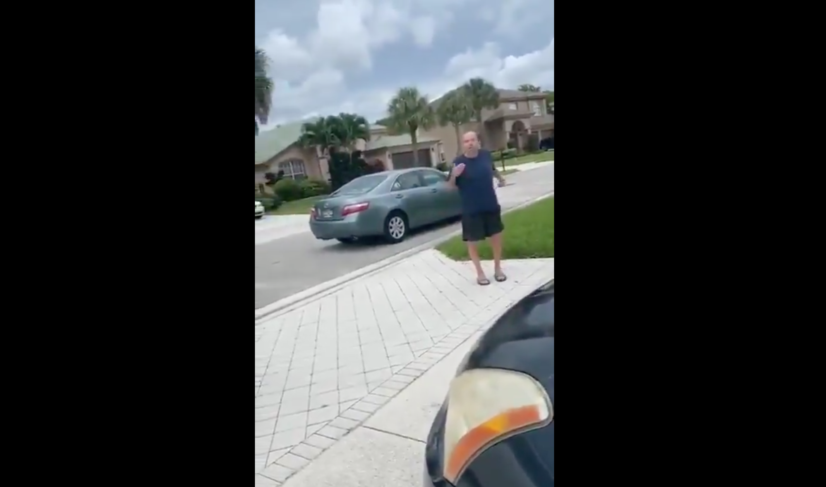 A man in Florida harasses young Black girls over a parking dispute