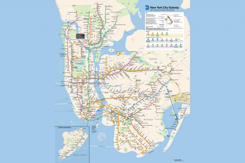 (See full size MTA subway map)